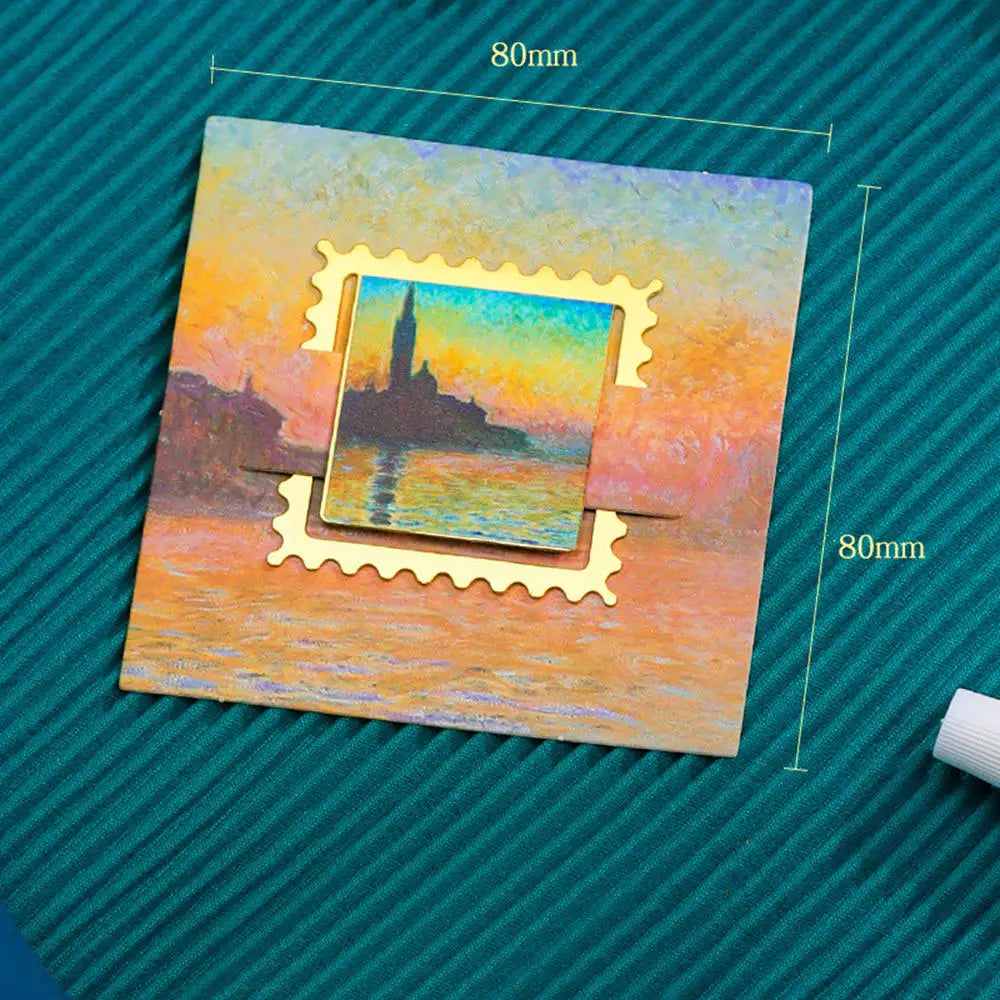 Vintage Oil Painting Metal Bookmark