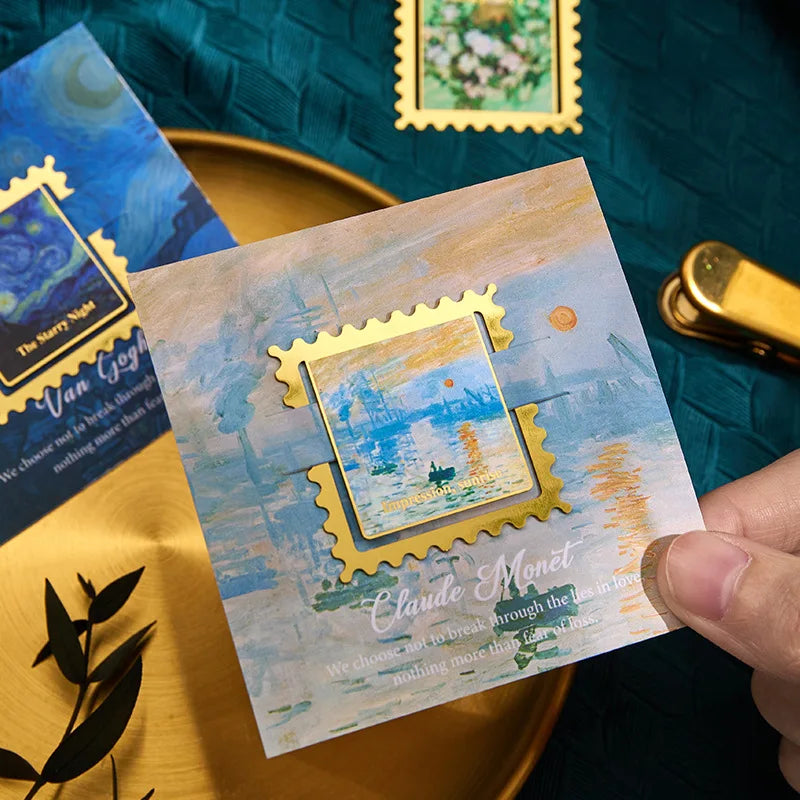 Vintage Oil Painting Metal Bookmark