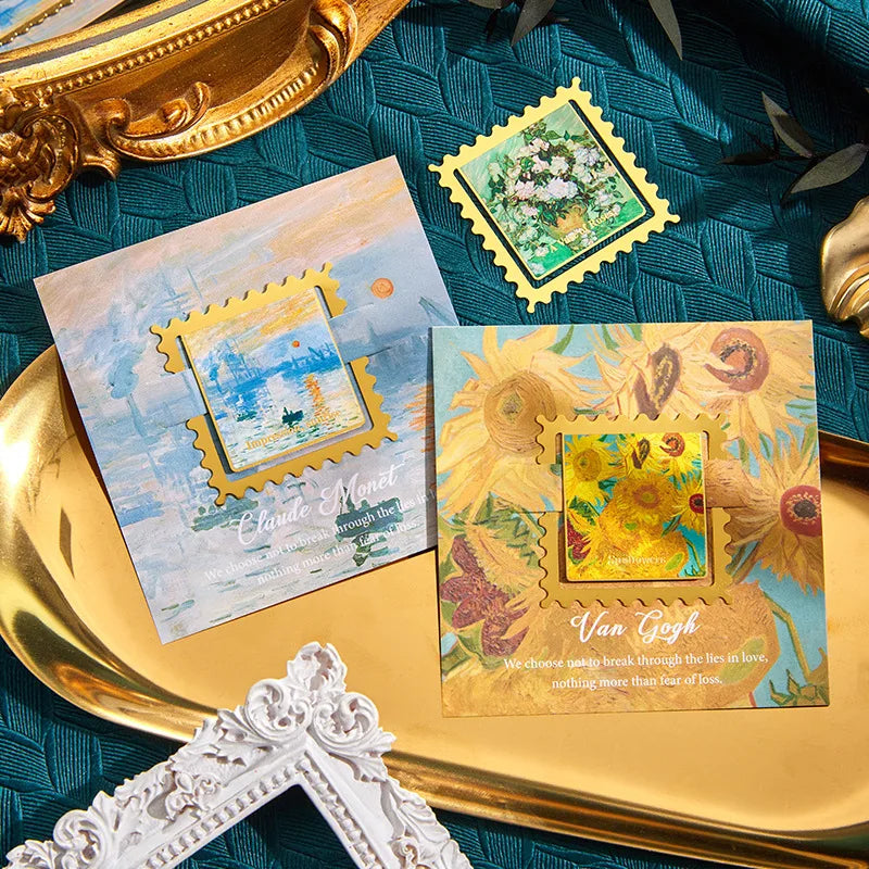 Vintage Oil Painting Metal Bookmark