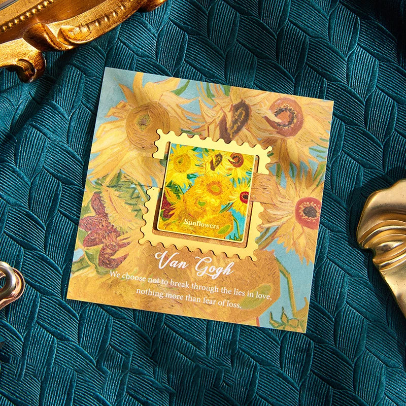 Vintage Oil Painting Metal Bookmark