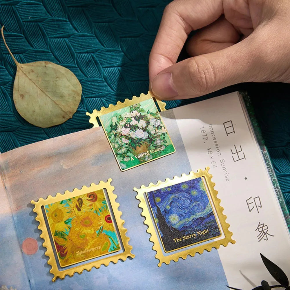 Vintage Oil Painting Metal Bookmark