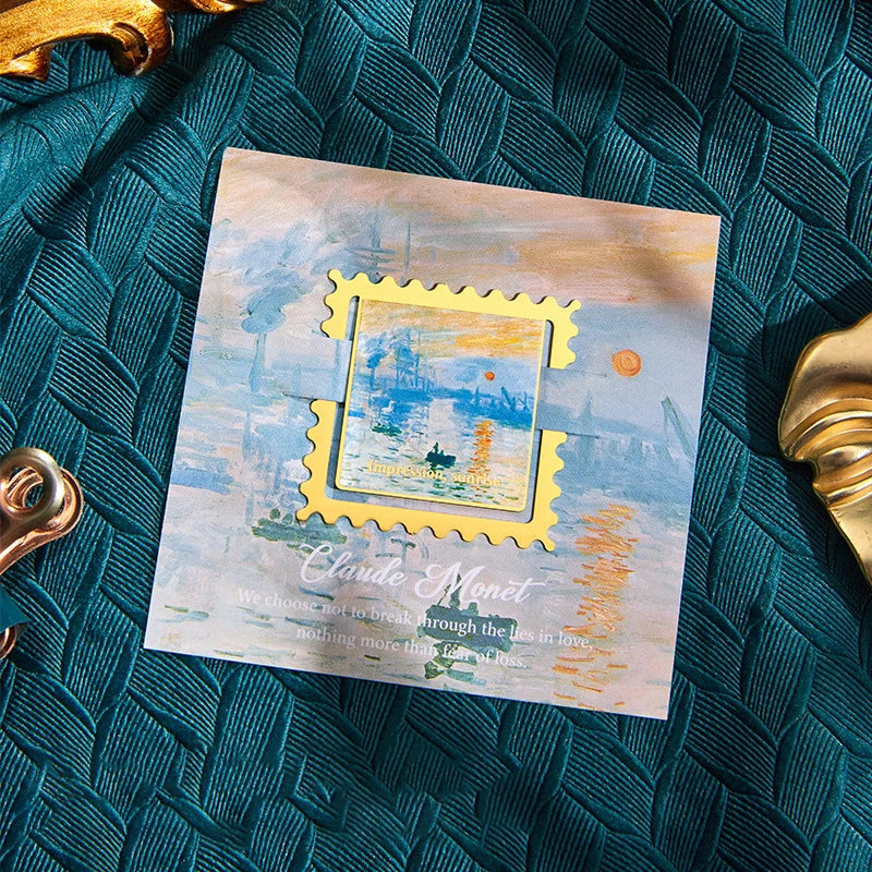 Vintage Oil Painting Metal Bookmark