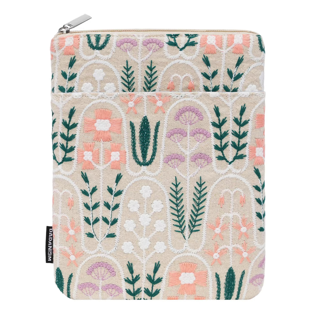 Embroidered Daisy Padded Sleeve for 7" Kindle Paperwhite, Protective Sleeve Case for 6" Kindle/Kindle Oasis/Kobo E-Reader
