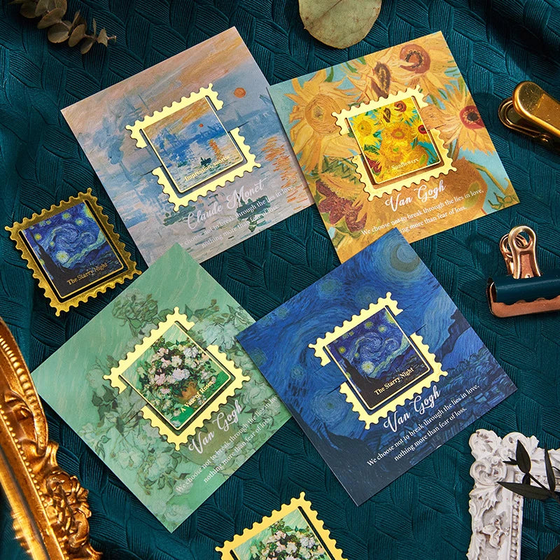 Vintage Oil Painting Metal Bookmark