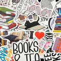 10-100 Book Themed Stickers Kindle Reader Bookish Reading Sticker Lot Pack